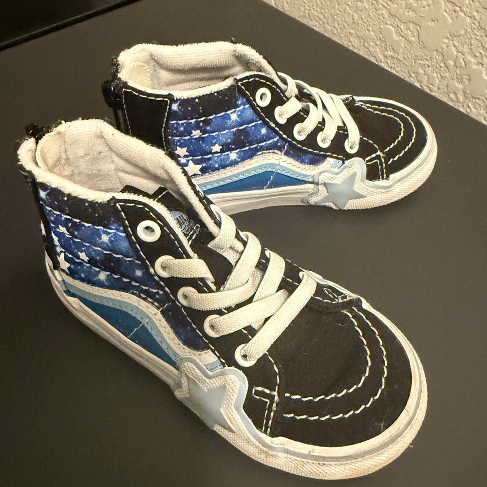 Vans Black and Blue Sneakers for Everyday Style